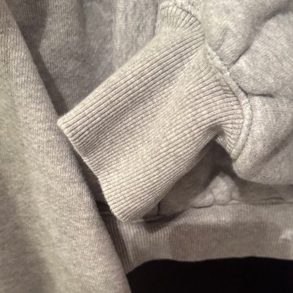 Free People Gray CeCe Oversized Zip Sweatshirt M EUC - Picture 5 of 9